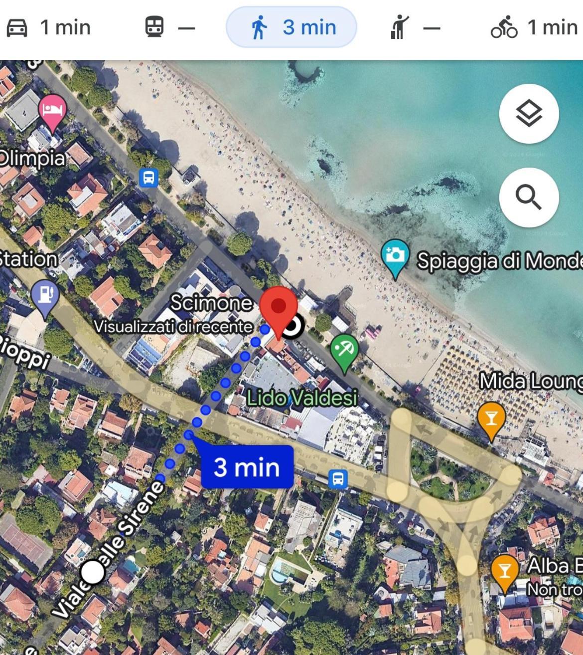 Villino Sirene Mondello Villa Palermo Eksteriør billede